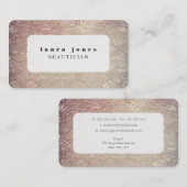 Afgeronde hoeken Snake Skin Print Mode Sjabloon Visitekaartje (Voorkant / Achterkant)