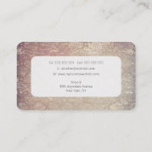 Afgeronde hoeken Snake Skin Print Mode Sjabloon Visitekaartje (Achterkant)