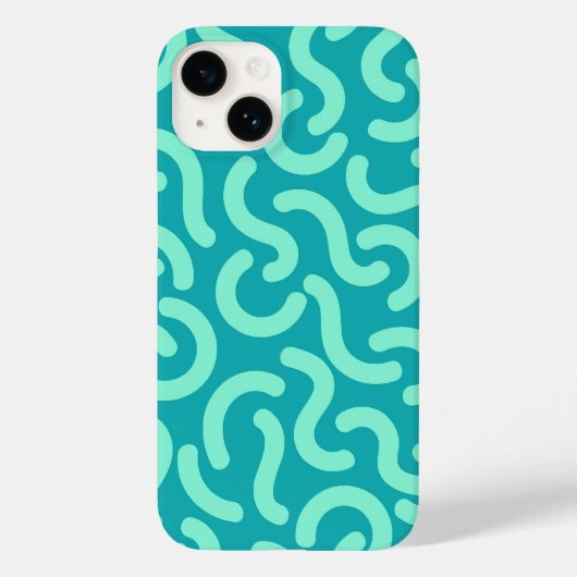 Afgeronde lijnen Naadloze patronen Case-Mate iPhone Case (Achterkant)