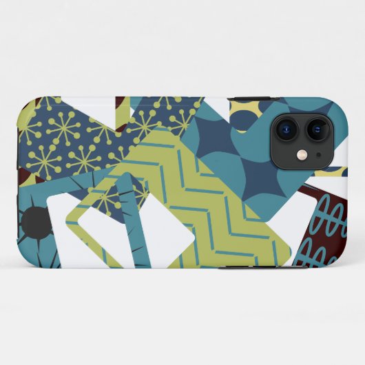 Afgeronde moderne rechthoeken uit het midden van d Case-Mate iPhone case (Achterkant (horizontaal))