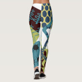 Afgeronde moderne rechthoeken uit het midden van d leggings (Achterkant)