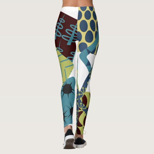 Afgeronde moderne rechthoeken uit het midden van d leggings (Achterkant)