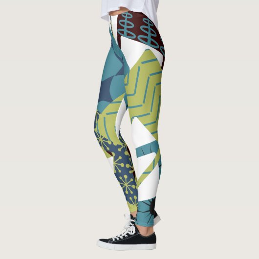 Afgeronde moderne rechthoeken uit het midden van d leggings (Links)