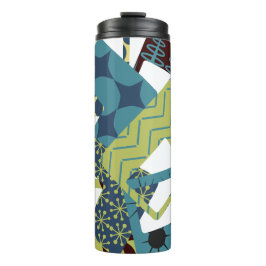 Afgeronde moderne rechthoeken uit het midden van d thermosbeker