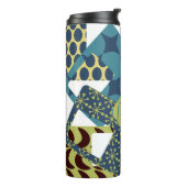 Afgeronde moderne rechthoeken uit het midden van d thermosbeker (Gedraaid links)