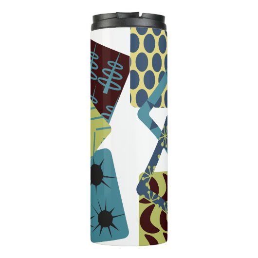 Afgeronde moderne rechthoeken uit het midden van d thermosbeker (Achterkant)