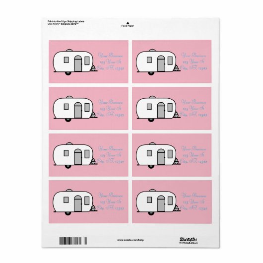 Afgeronde oplegger Thunder_Cove Etiket (Full Sheet)