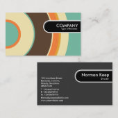 Afgeronde rand Label - Kleurrijke Circle 02 (Voorkant / Achterkant)