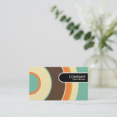 Afgeronde rand Label - Kleurrijke Circle 02 (Staand voorkant)