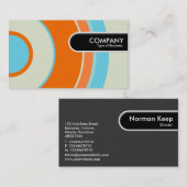 Afgeronde rand Label - Kleurrijke Circle 03 (Voorkant / Achterkant)