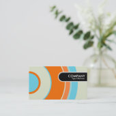 Afgeronde rand Label - Kleurrijke Circle 03 (Staand voorkant)