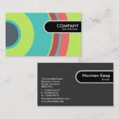 Afgeronde rand Label - Kleurrijke Circle 04 (Voorkant / Achterkant)