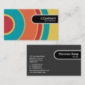 Afgeronde rand Label - Kleurrijke Circle 05 (Voorkant / Achterkant)