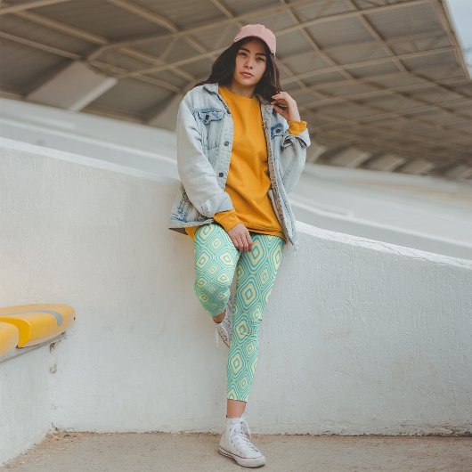 afgeronde retro leggings