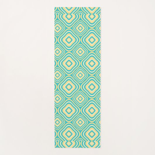 afgeronde retro yogamat (Voorkant)