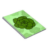Afgeronde Succulent Notitieboek (Rechterzijde)