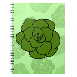 Afgeronde Succulent Notitieboek