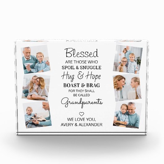 Afgeruste grootouders Citaat 6 Afbeelding Collage Fotoblokken (Voorkant)