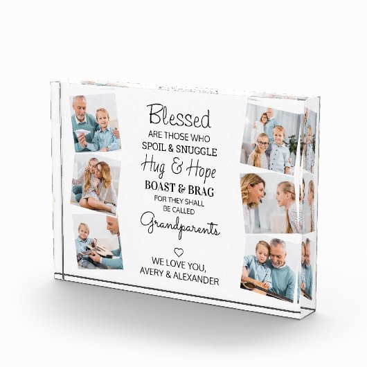 Afgeruste grootouders Citaat 6 Afbeelding Collage Fotoblokken (Rechts)