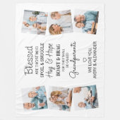 Afgeruste grootouders Citaat Foto collage Fleece Deken (Voorkant)