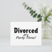 Afgescheiden Het is tijd van de partij Uitnodiging Briefkaart (Staand voorkant)