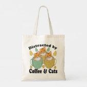 AFGESCHEIDEN NAAR CATS EN KOFFIE. TOTE BAG (Achterkant)