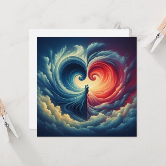 Afgeschermd door Liefde Kaart (Voorkant / Achterkant in situ)