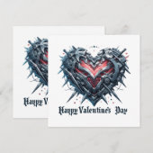 Afgeschermde en gekooide valentijnsdag hart (Voorkant / Achterkant)