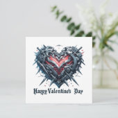 Afgeschermde en gekooide valentijnsdag hart (Staand voorkant)