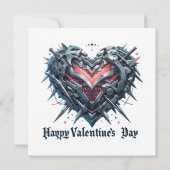 Afgeschermde en gekooide valentijnsdag hart (Achterkant)