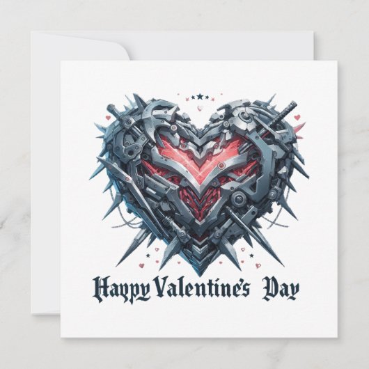 Afgeschermde en gekooide valentijnsdag hart (Voorkant)