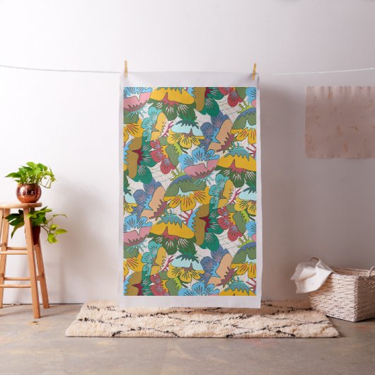 Afgeschetst ontwerp van de fabric van de Flowers Stof (Voorbeeld)