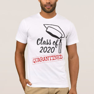 Afgesloten eindexamenjaar 2020 afstudeermuts baret t-shirt