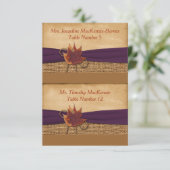 Afgesneden FAUX Burlap, Lorden Kaarten plaatsen -  (Staand voorkant)