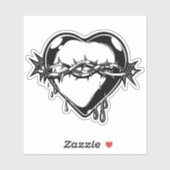 Afgesneden hars met azijngestreepte Sticker (Vel)