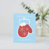 Afgesneden Mitten-Ornament Feestdagenkaart (Staand voorkant)