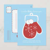 Afgesneden Mitten-Ornament Feestdagenkaart (Voorkant / Achterkant)