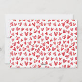 Afgesneden Valentijnse fotoklaslokaal / rood Feestdagenkaart (Achterkant)