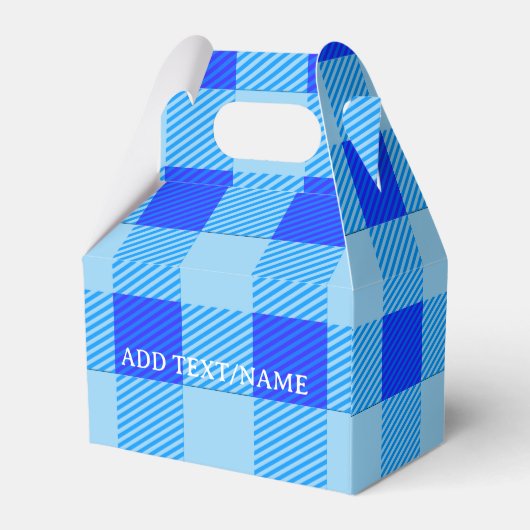 Afgespeeld Afdrukken in Blauw Custom Bedankdoosjes (Achterkant)