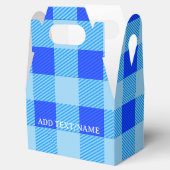 Afgespeeld Afdrukken in Blauw Custom Bedankdoosjes (Geopend)