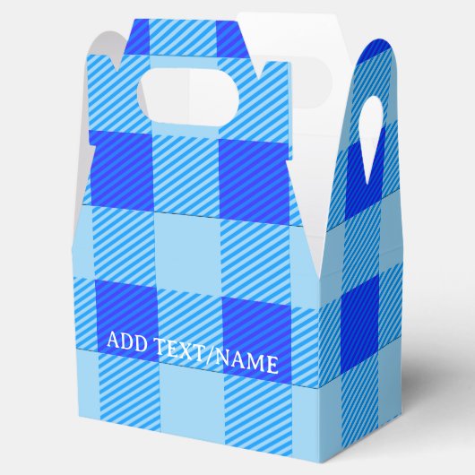 Afgespeeld Afdrukken in Blauw Custom Bedankdoosjes (Geopend)