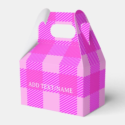 Afgespeeld Afdrukken in Roze Custom Bedankdoosjes (Achterkant)