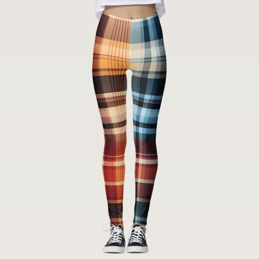 Afgespeeld Alle afdrukken Scottish Clan Tartan Leggings (Voorkant)
