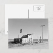 Afgestaan gasstation, 1937 briefkaart (Voorkant / Achterkant)