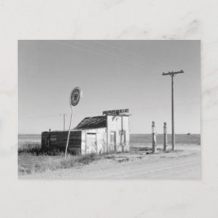Afgestaan gasstation, 1937 briefkaart