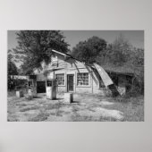 Afgestaan gasstation poster (Voorkant)