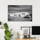 Afgestaan gasstation poster (Thuiskantoor)