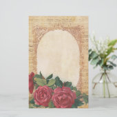 Afgesteld aan de rand van Rozen en de muzieknoten (Staand voorkant)