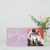 AFGESTELD | TROUWKAARTJE MET FOTO BEDANKKAART (Staand voorkant)