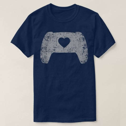 Afgestelde videospelcontroller hartgamer Valen T-shirt (Design voorkant)